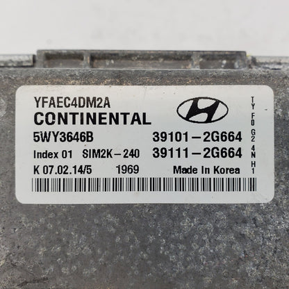 2011-2014 Hyundai Sonata Engine Control Module ECM OEM 39101-2G672, 39111-2G672