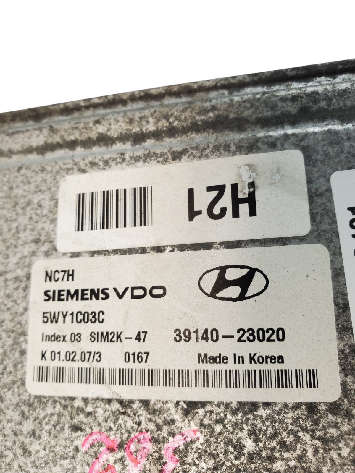 07-10 Hyundai Elantra A/T 2.0L Engine Control Module ECM ECU P/N 39140-23020