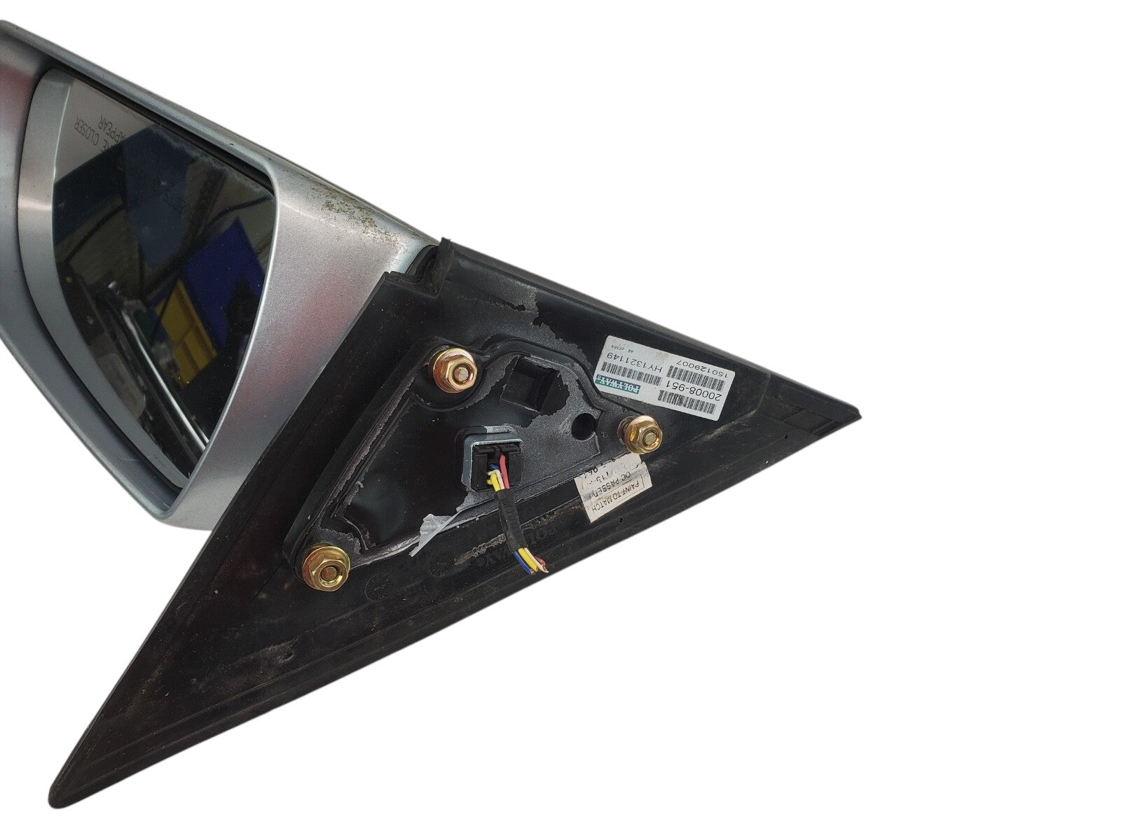 07 HYUNDAI SONATA RIGHT FRONT EXTERIOR REAR VIEW MIRROR 20008-951