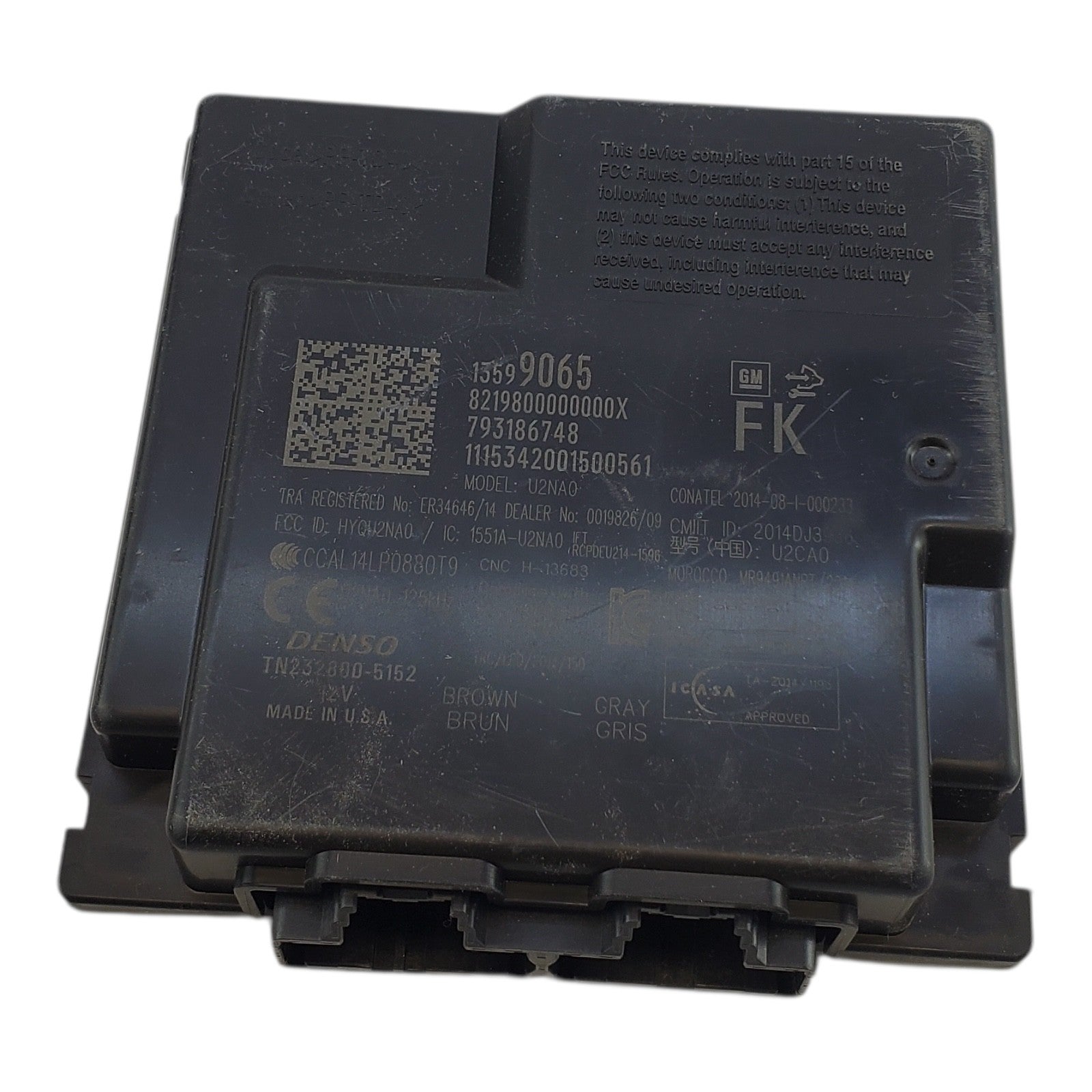 2016-2018 CHEVROLET CRUZE LT KEYLESS ENTRY THEFT LOCKING CONTROL MODULE UNIT OEM