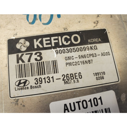 09 Hyundai Accent 1.6L Engine Computer Control Module Unit ECU ECM 39131-26BE6