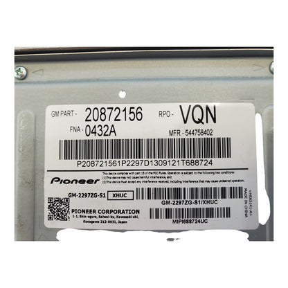 OEM Radio For Equinox Amplifier 20872156