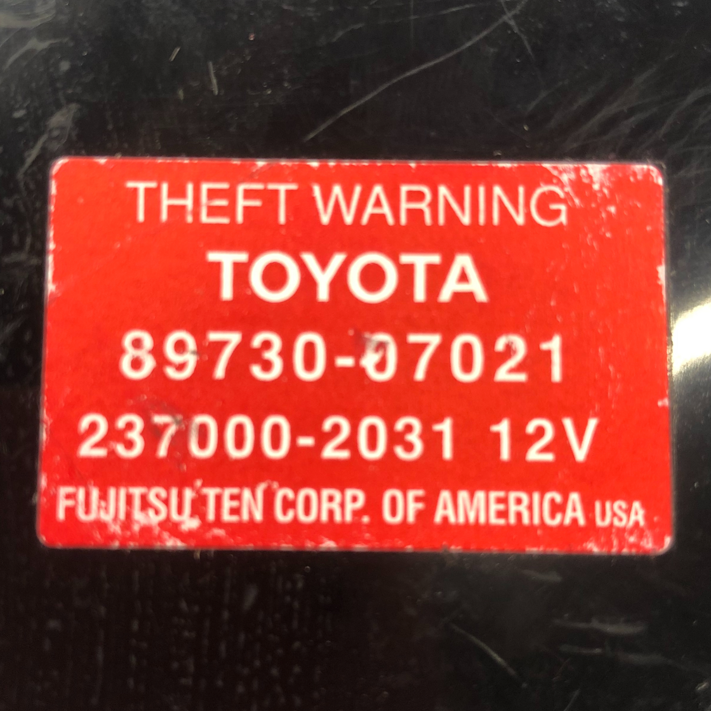 ✅ 2000-2004 Toyota Avalon Anti Theft Warning Locking Control Module 89730-07021 
