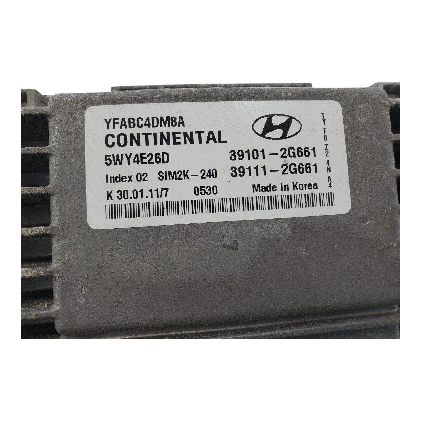 2011 2012 13 14 Hyundai Sonata 2.4 Engine Control Module ECU ECM OEM 39101-2G661