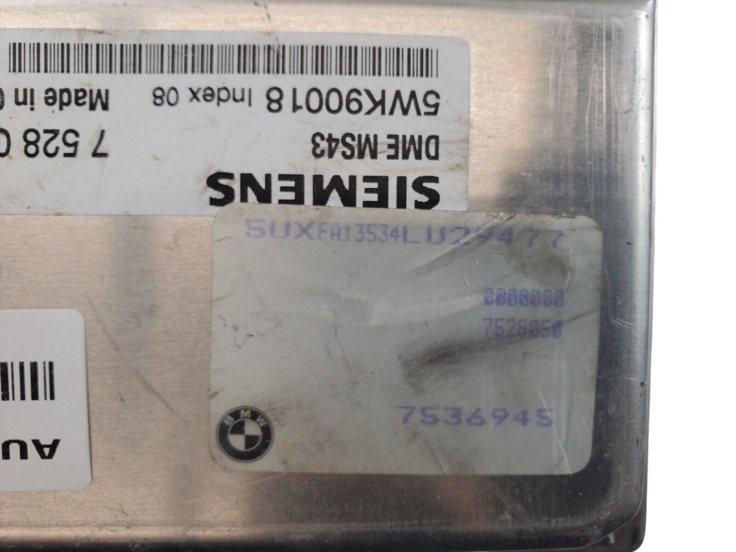 2004 Bmw X5 7 528 050 Computer Brain Engine Control ECU ECM EBX Module