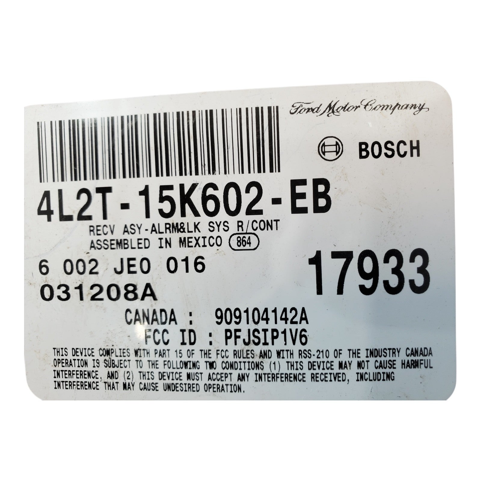 ✅ 02-04 FORD EXPLORER Anti-theft Keyless Entry Module 4L2T-15K602-EB