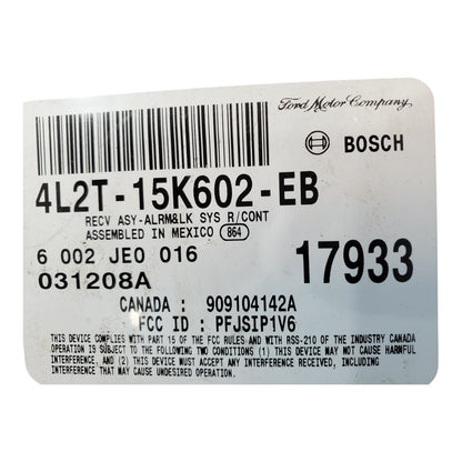 ✅ 02-04 FORD EXPLORER Anti-theft Keyless Entry Module 4L2T-15K602-EB