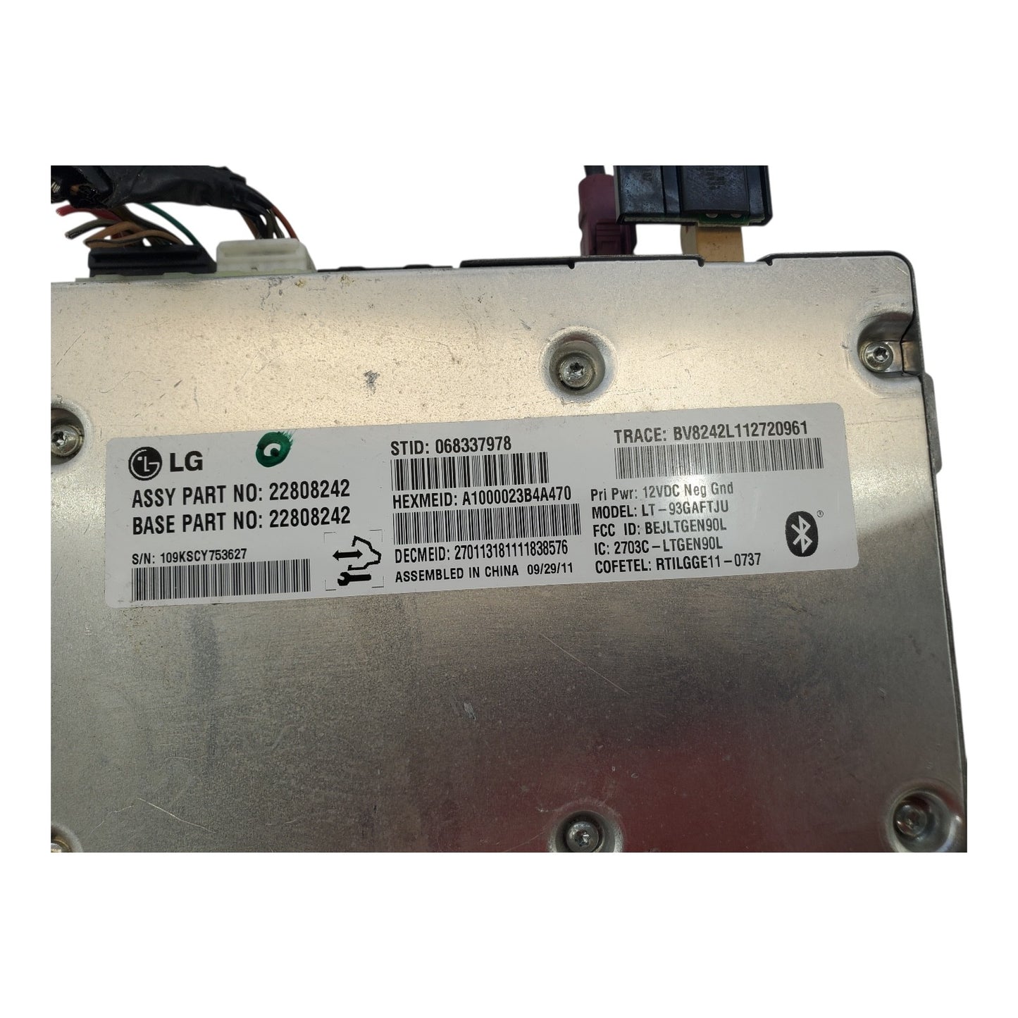 12-16 CHEVROLET IMPALA ONSTAR SATELLITE COMMUNICATION CONTROL MODULE S 22808242