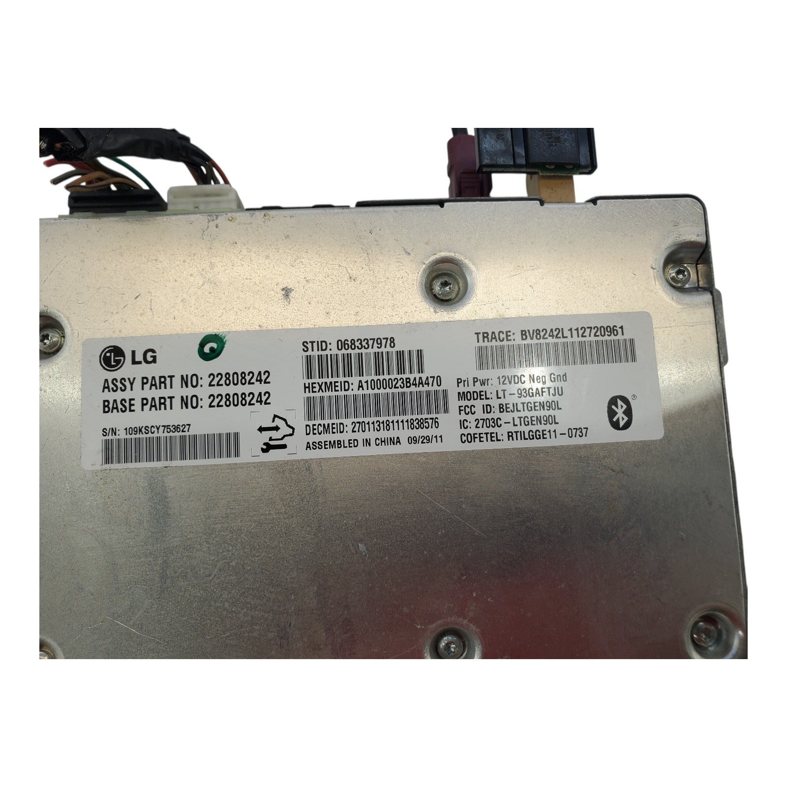 12-16 CHEVROLET IMPALA ONSTAR SATELLITE COMMUNICATION CONTROL MODULE S 22808242