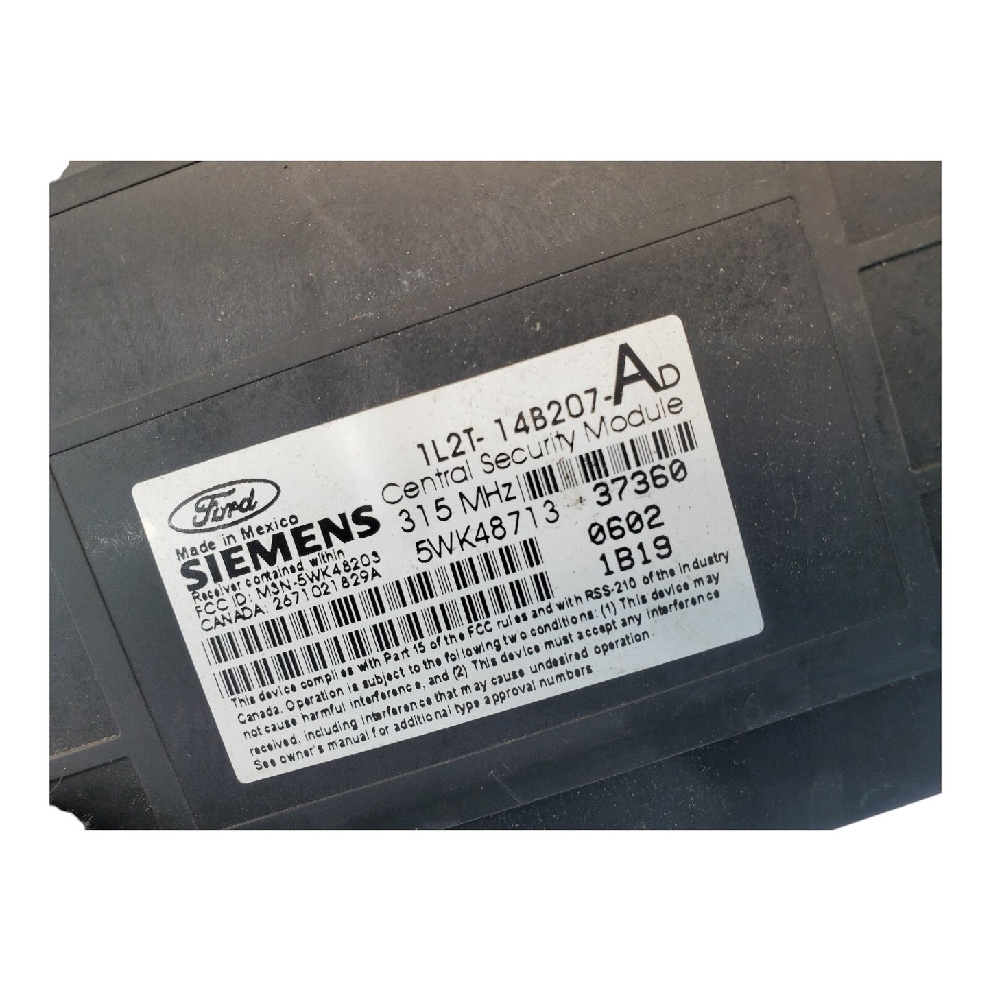 ✅01-02 Ford Explorer Keyless Theft Locking Control Module 1L2T-14B207-AD