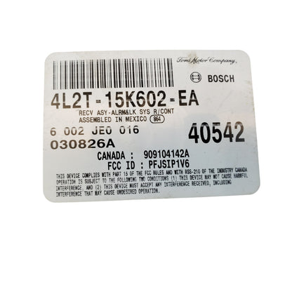 ✅ 04 FORD EXPLORER Keyless Entry Theft Module 4L2T-15K602-EA