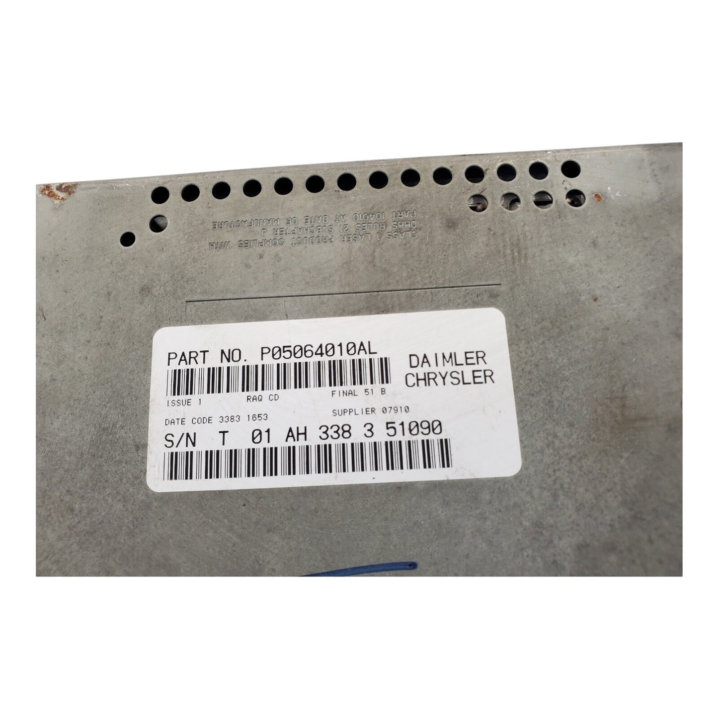 04-06 DODGE DURANGO A/V Stereo Radio Unit P05064010AL OEM