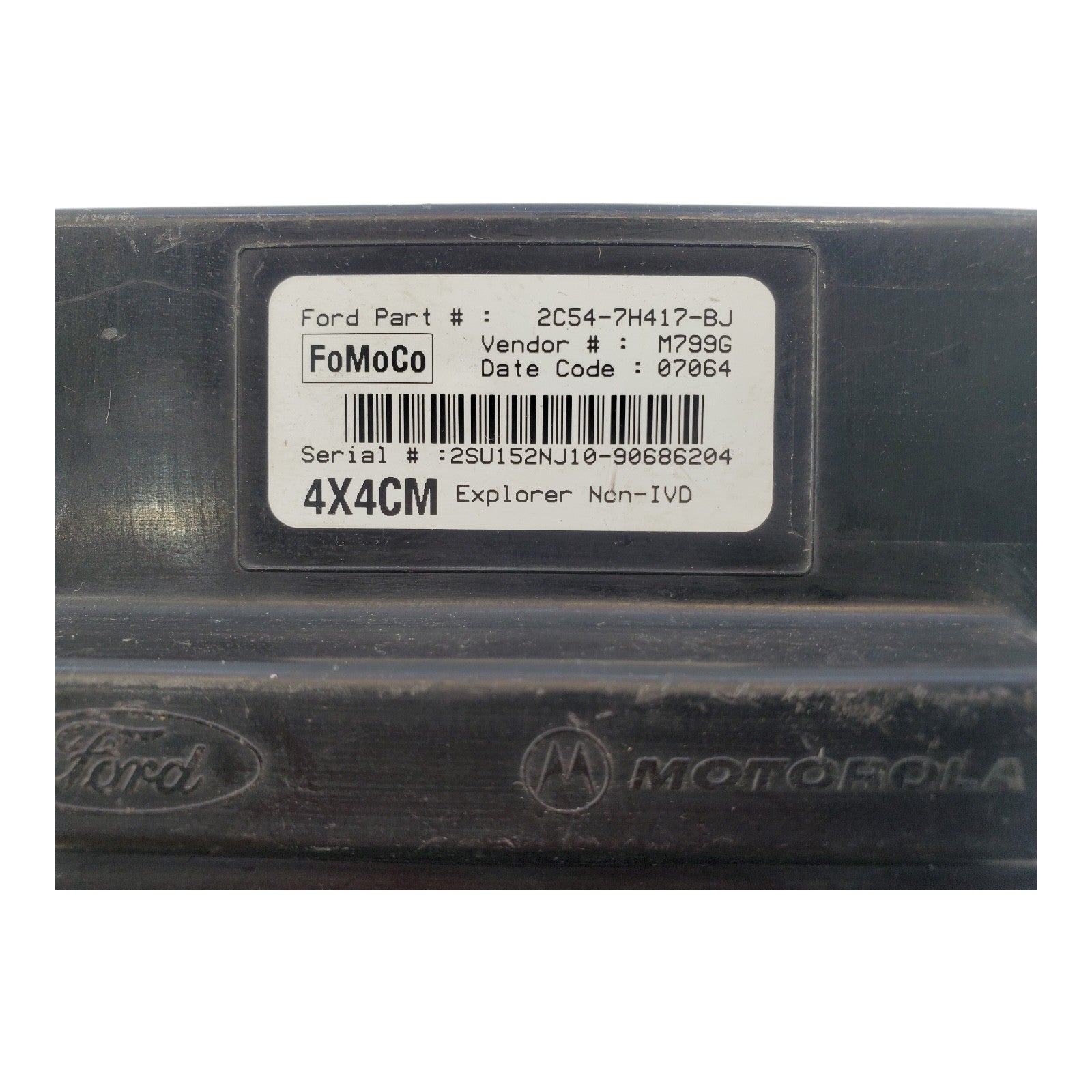 02-03 Ford Explorer 4DR 4WD TCCM Transfer Case Control Module 2C54-7H417-BJ