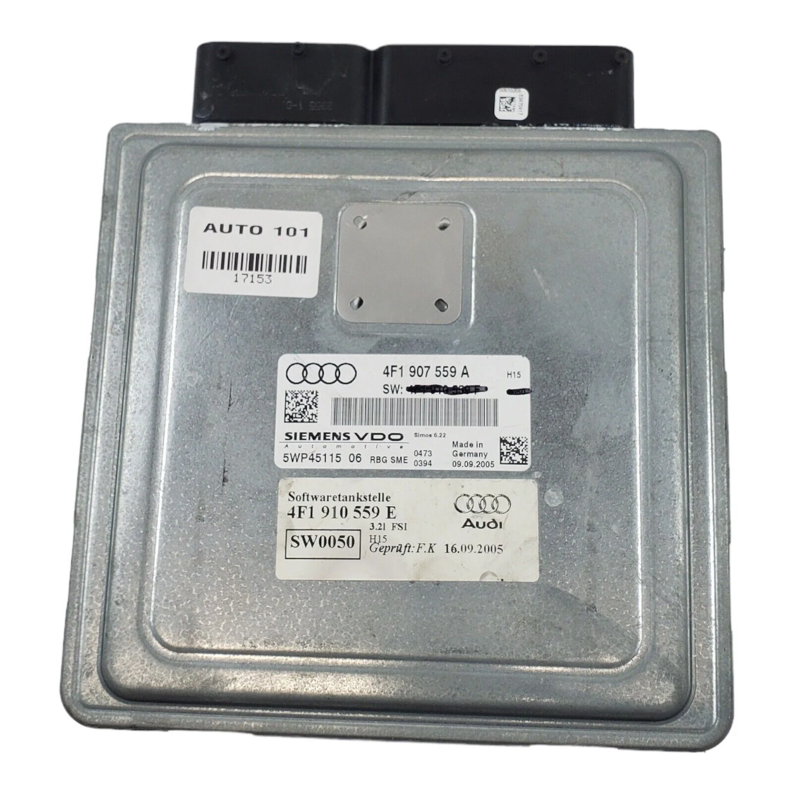 07-08 AUDI A6 3.2L ECU ECM COMPUTER 4F1 907 559 A