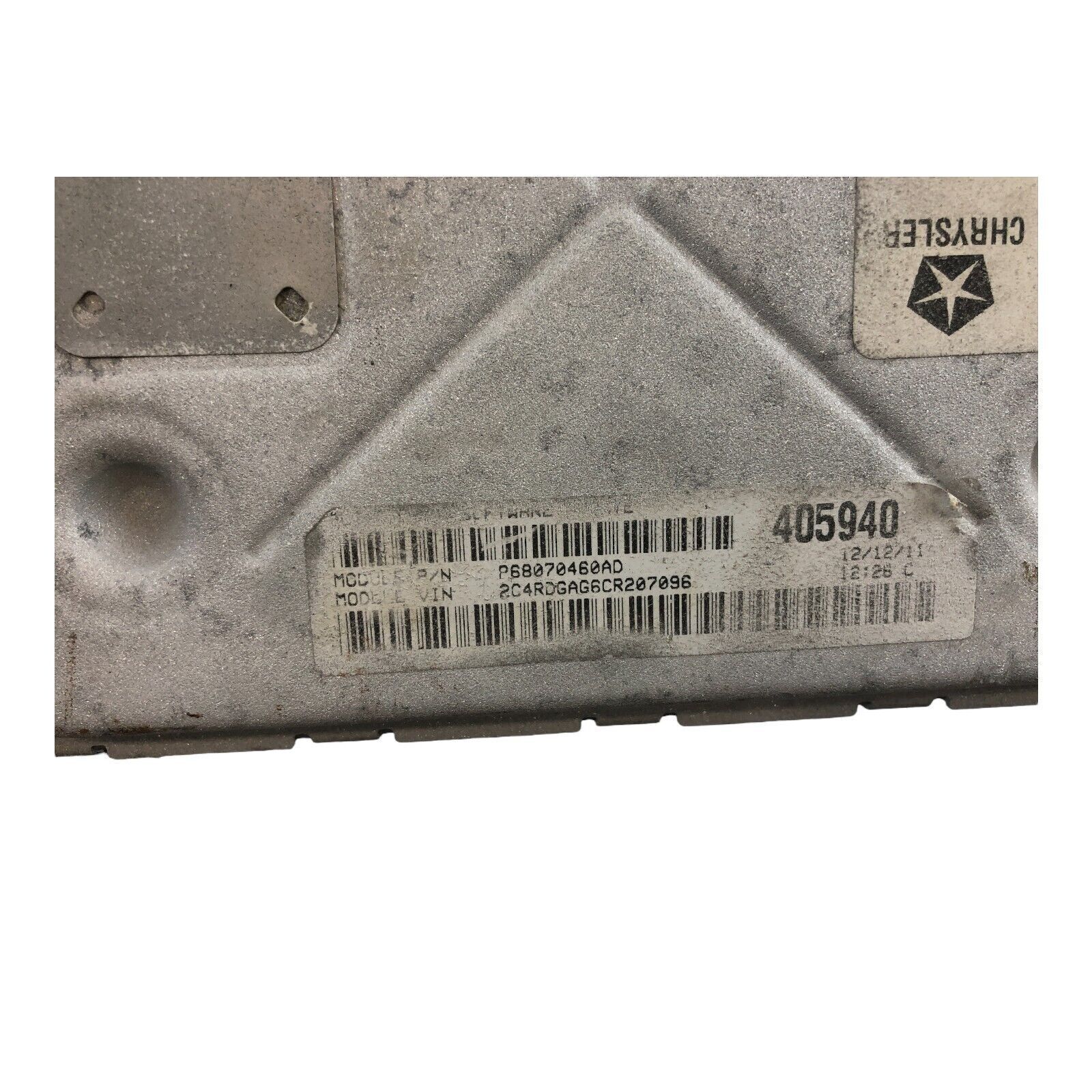 2012 CARAVAN/TOWN&COUNTRY Engine Control Module ECM Computer 68070460AD