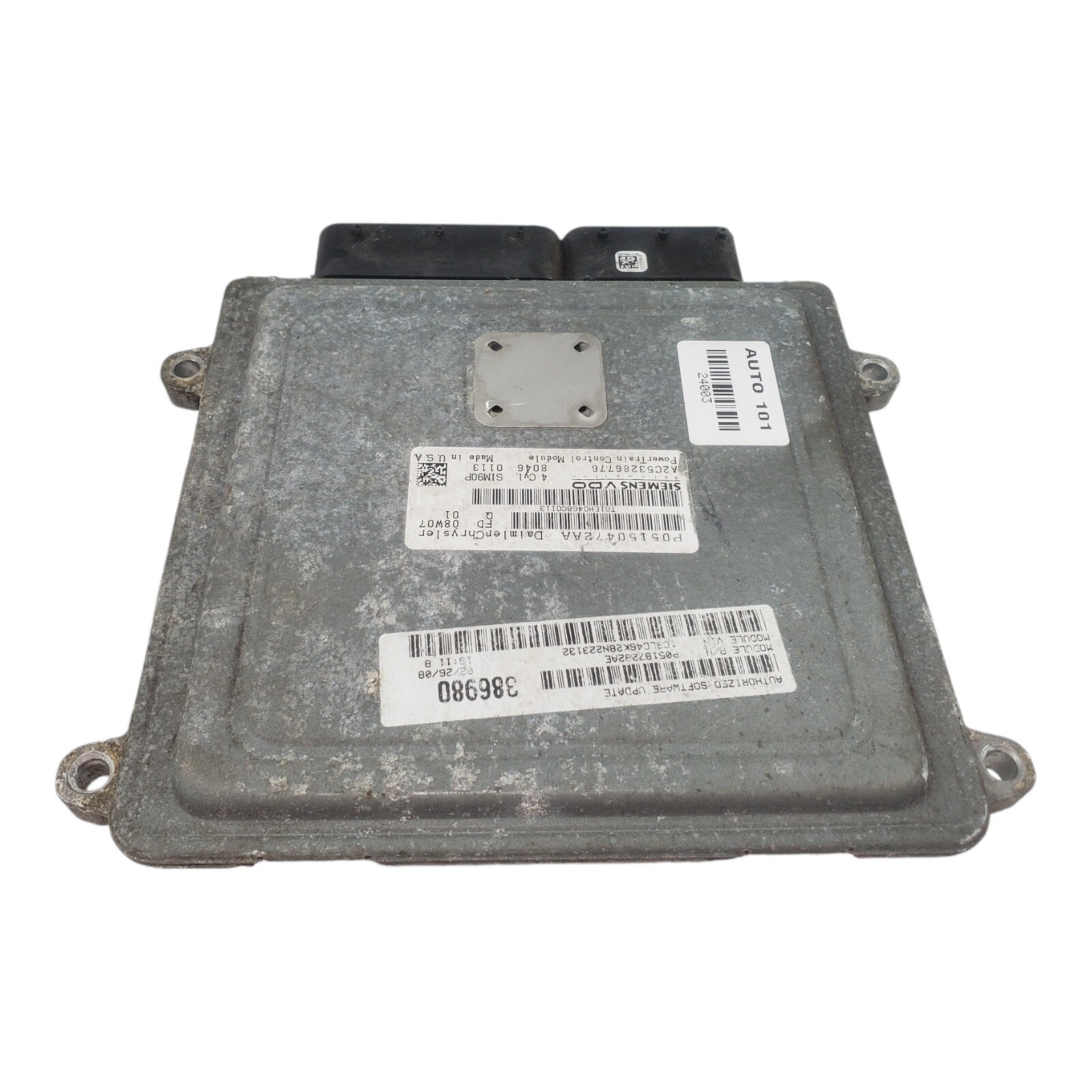 08 Sebring Avenger 2.4L ECU ECM Engine Control Module 05187232AD