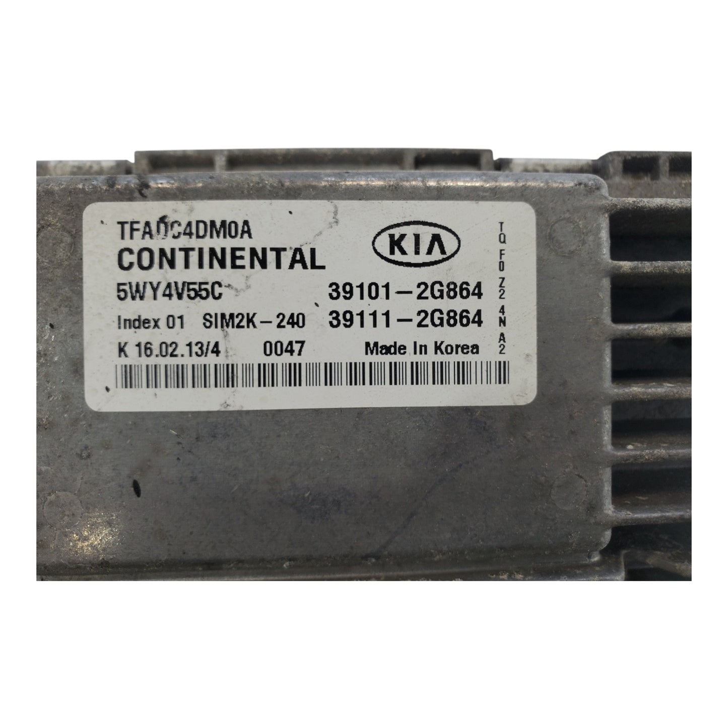 2011 2012 2013 Kia Optima 2.4 Engine Control Module Unit ECU ECM OEM 39101-2G864