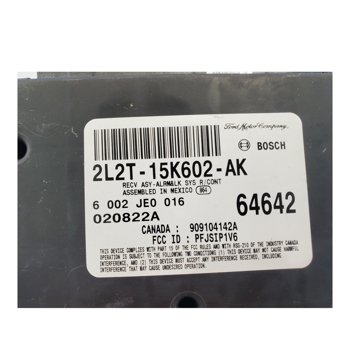 03 Ford Explorer Mountaineer Keyless Entry Anti-Theft Module 2L2T-15K602- AK