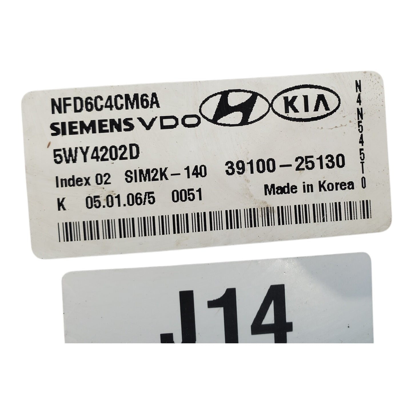 ✅ 06-08 Hyundai Sonata 2.4L Engine Control Module ECM Computer 39100-25130