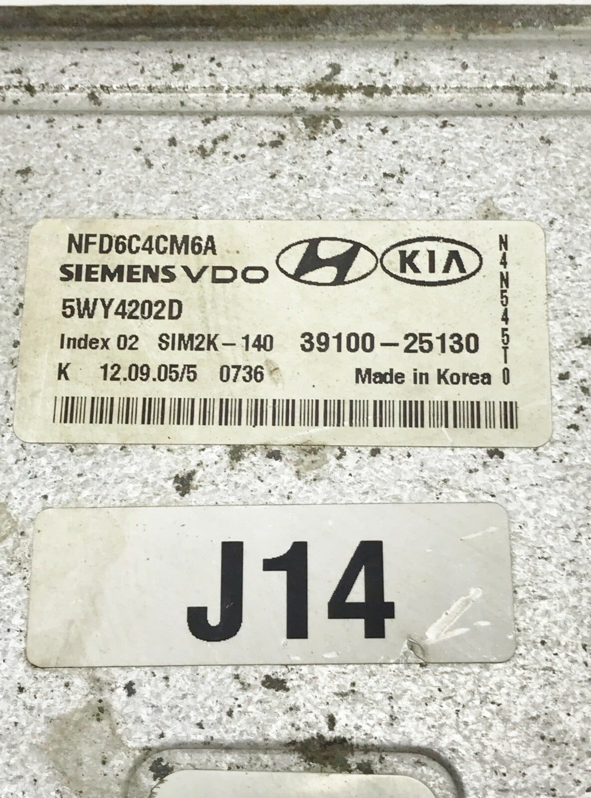 ✅ 06-08 Hyundai Sonata 2.4L Engine Control Module ECM Computer 39100-25130