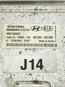 ✅ 06-08 Hyundai Sonata 2.4L Engine Control Module ECM Computer 39100-25130