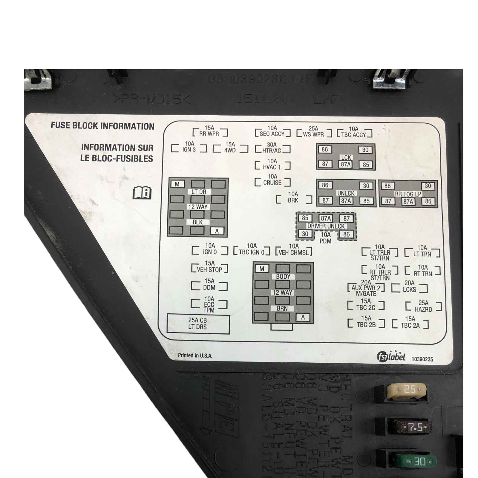 ✅ 2003-2006 Silverado Tahoe Sierra Yukon Interior Dash Fuse Panel Access Cover