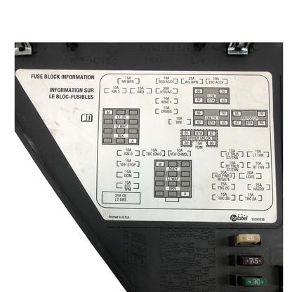 ✅ 2003-2006 Silverado Tahoe Sierra Yukon Interior Dash Fuse Panel Access Cover