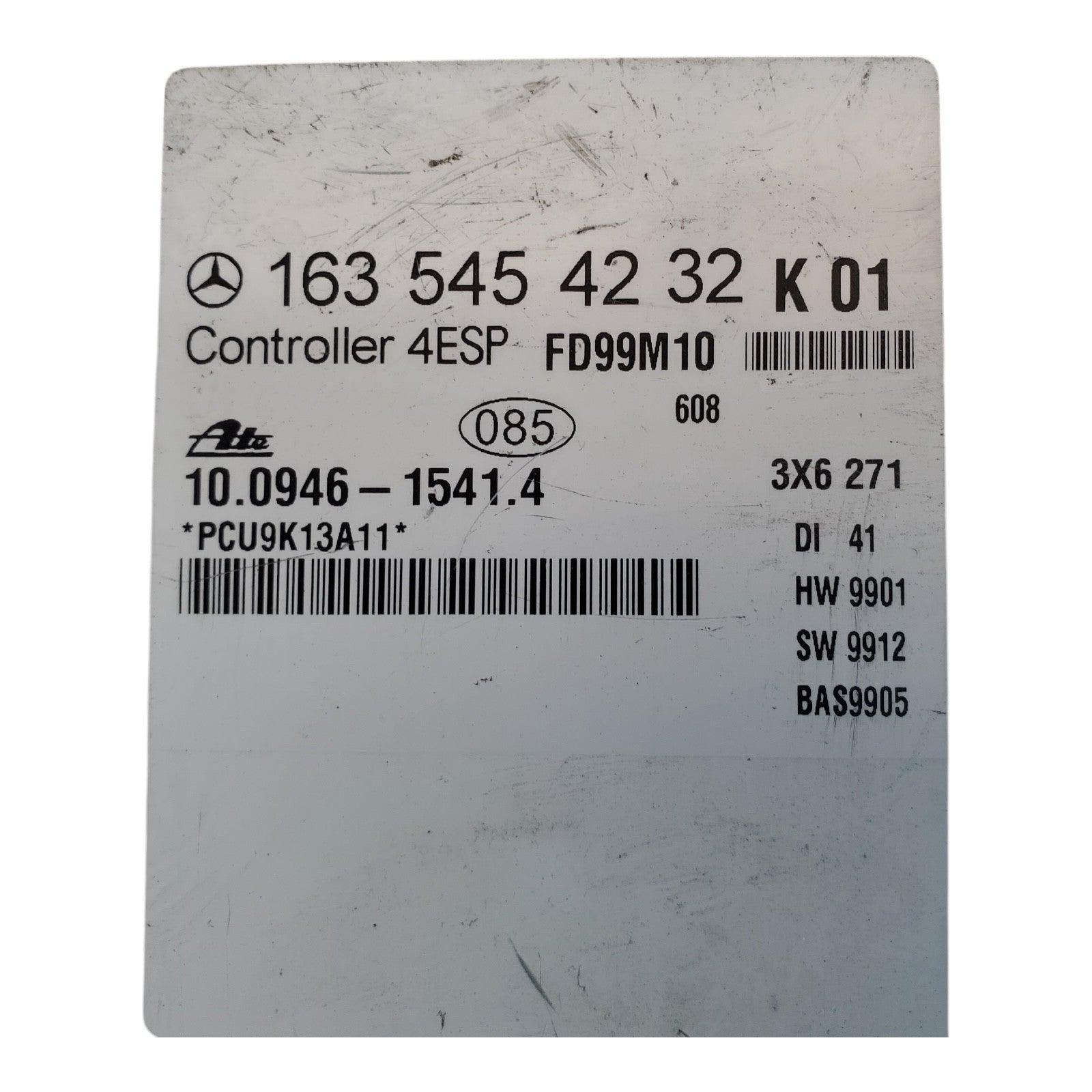 ABS CONTROL MODULE MERCEDES BENZ ML-CLASS 2000 1635454232 OEM