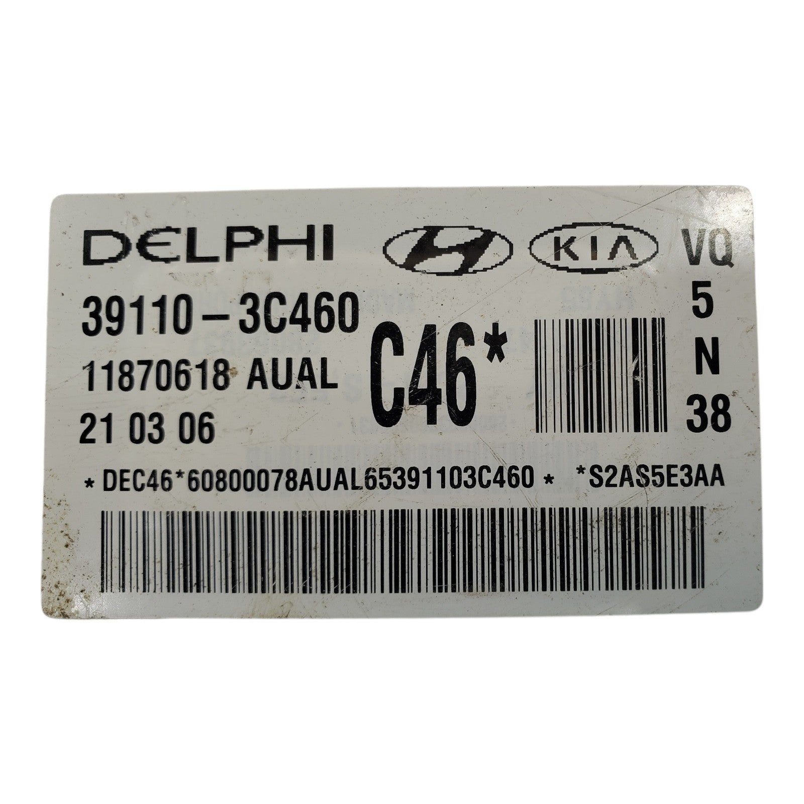 2006 2007 Kia Sedona 3.8L Engine Computer ECU Module P/N 39110-3C460 11870341