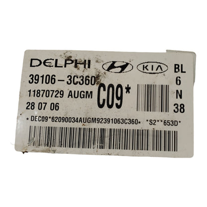 07 Kia Sorento Engine Control Unit ECU ECM 39106-3C360