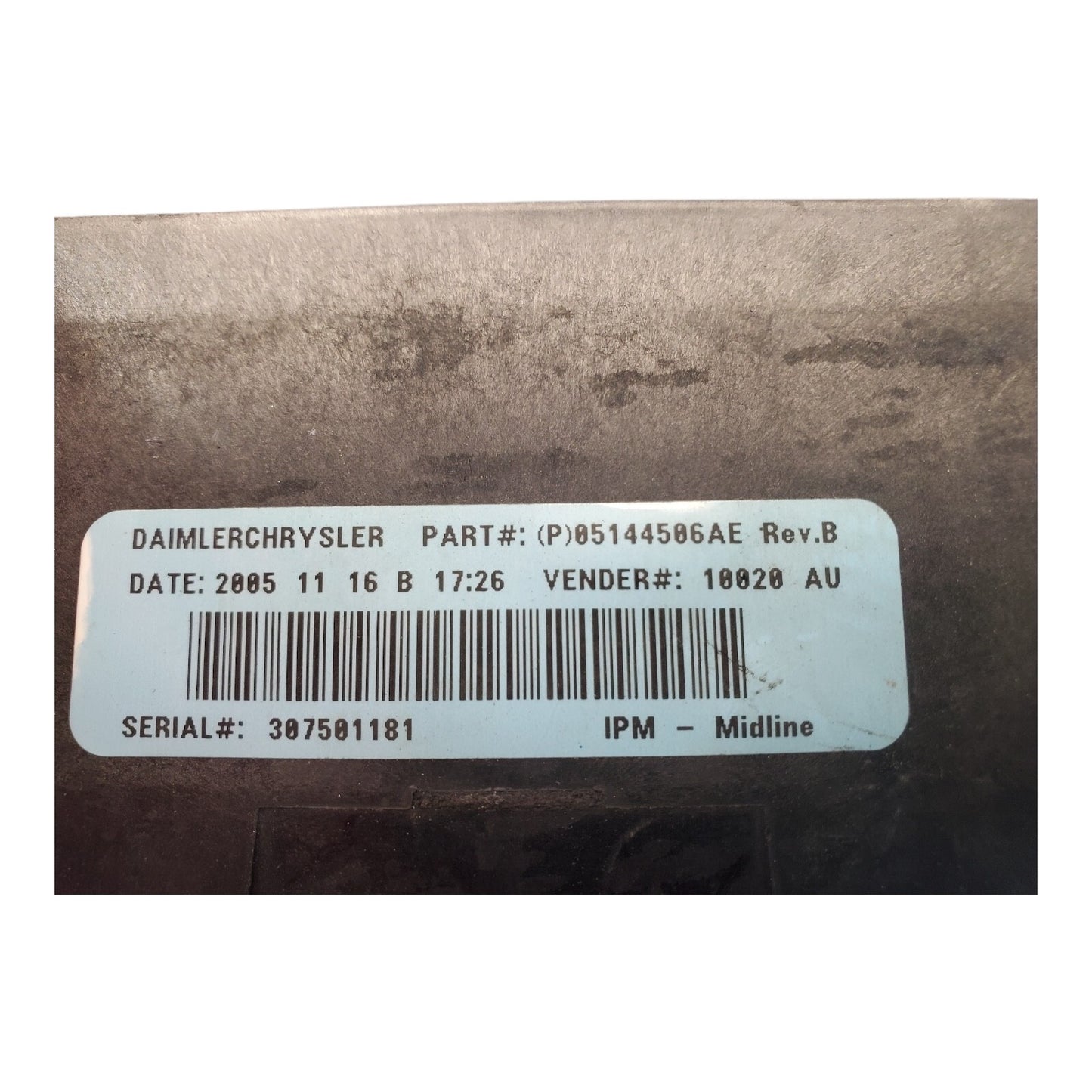 03 05 Dodge Caravan Power Module Fuse Box Relay Control Unit 05144506AE