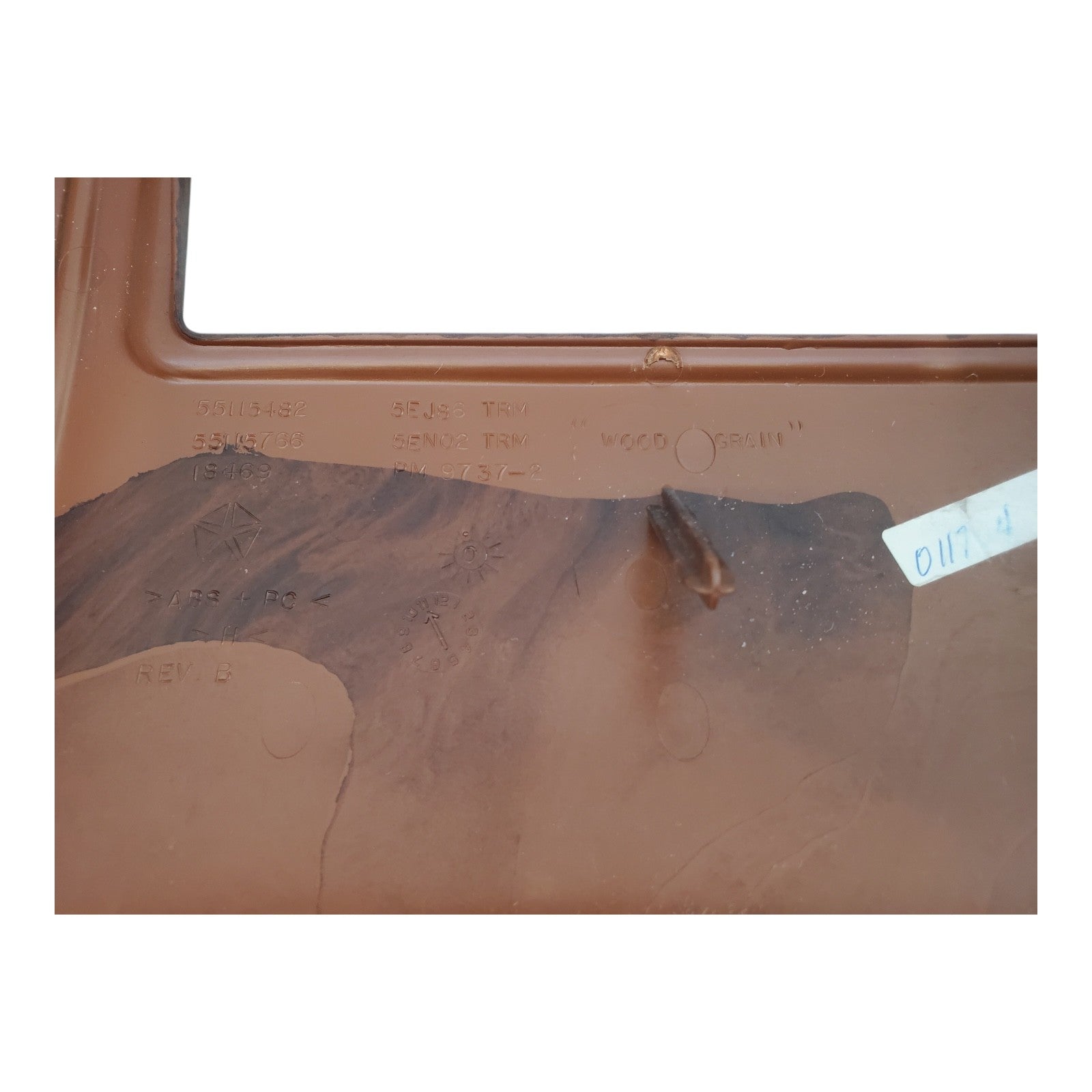 97-01 Jeep Cherokee XJ Limited Woodgrain Dash Radio Bezel OEM Agate