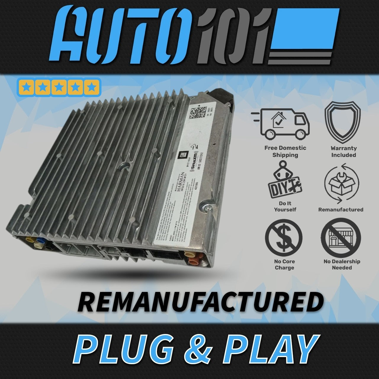 REBUILT 21-24 GMC YUKON DENALI INFOTAINMENT RADIO RECEIVER 84988955 IOT