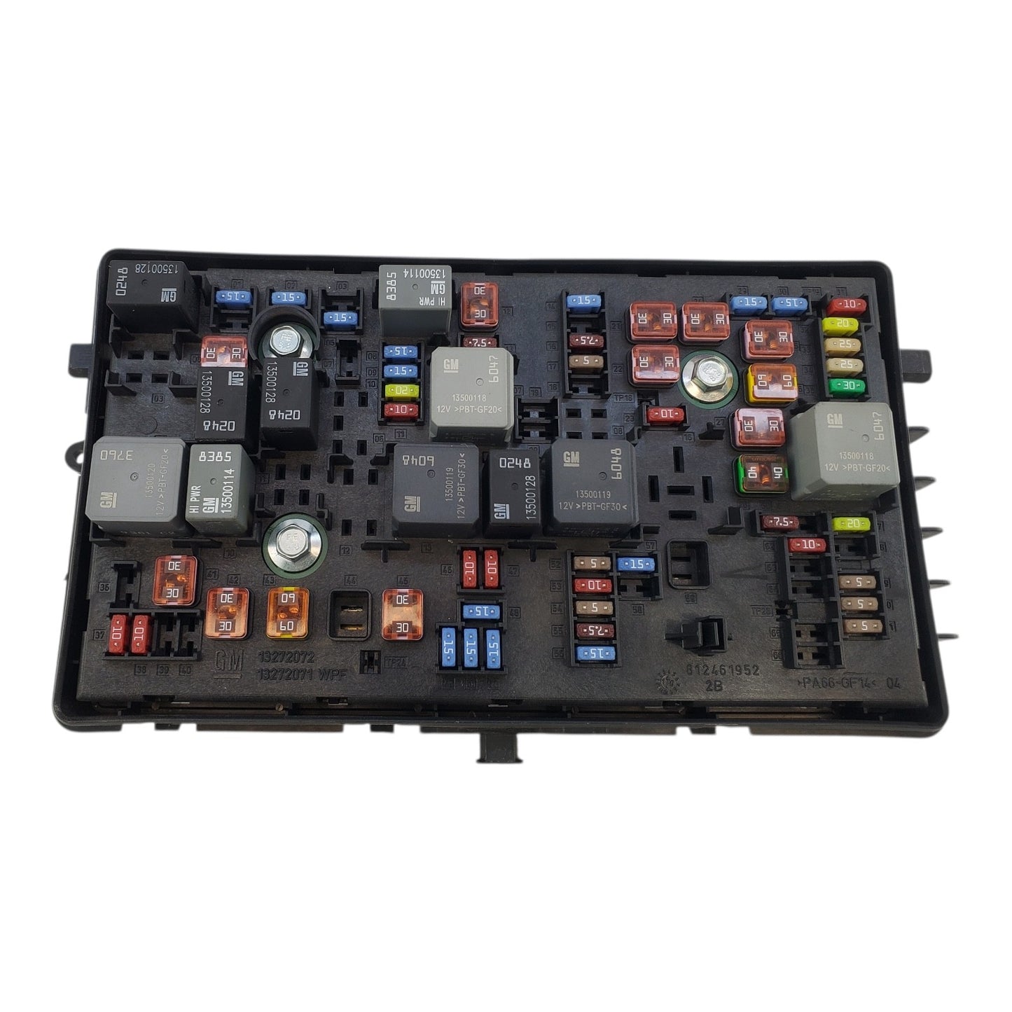 2011 BUICK REGAL 2.4L ENGINE UNDER HOOD FUSE BOX & RELAY COMPARTMENT  13275887