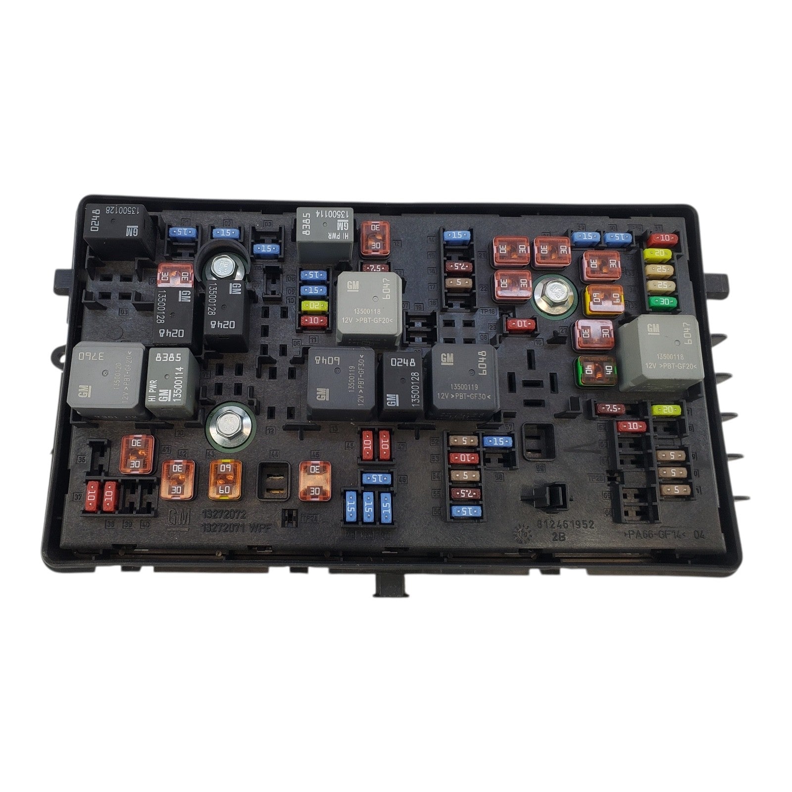 2011 BUICK REGAL 2.4L ENGINE UNDER HOOD FUSE BOX & RELAY COMPARTMENT  13275887