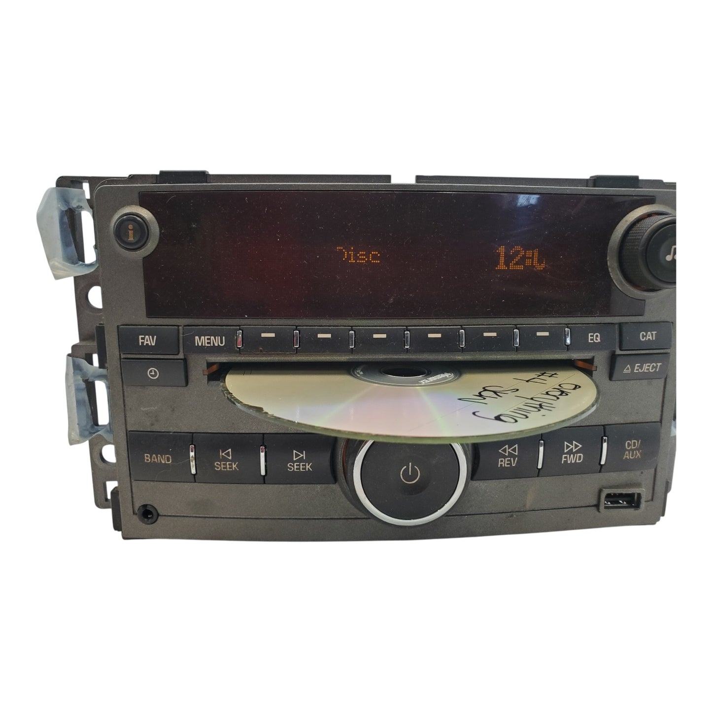 "GM796" UNLOCKED 07 08 09 Saturn Aura Radio CD Player Mechanism OEM 25968660
