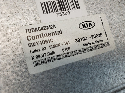 10 KIA FORTE  Engine ECM Control Module 909 12K1 B1 391022G320