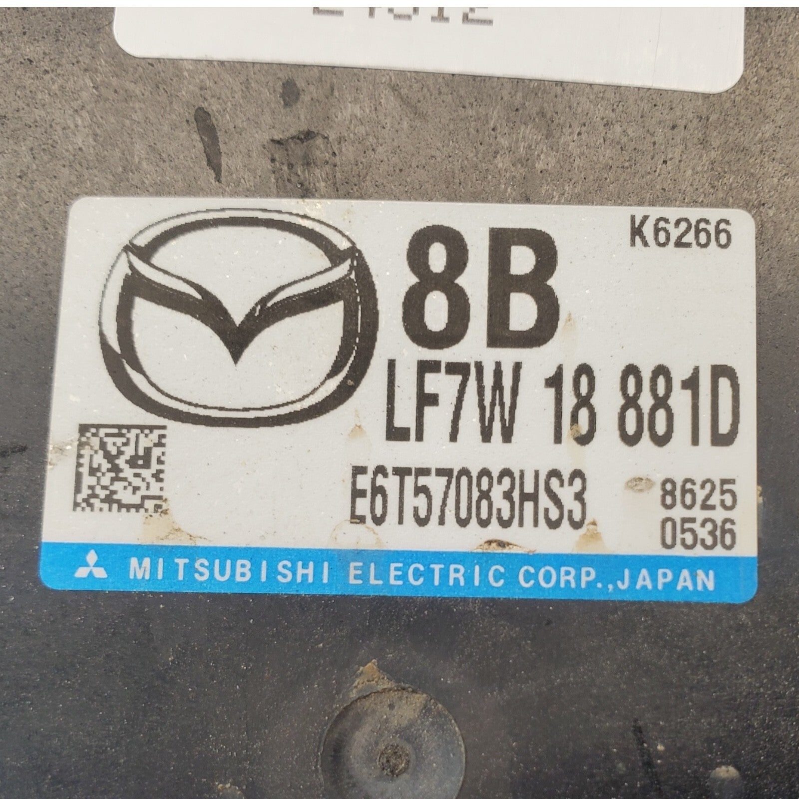 08-09 MAZDA 3 Engine ECM Control Module 2.0L Fits LF7W 18 881D LF7W18881D