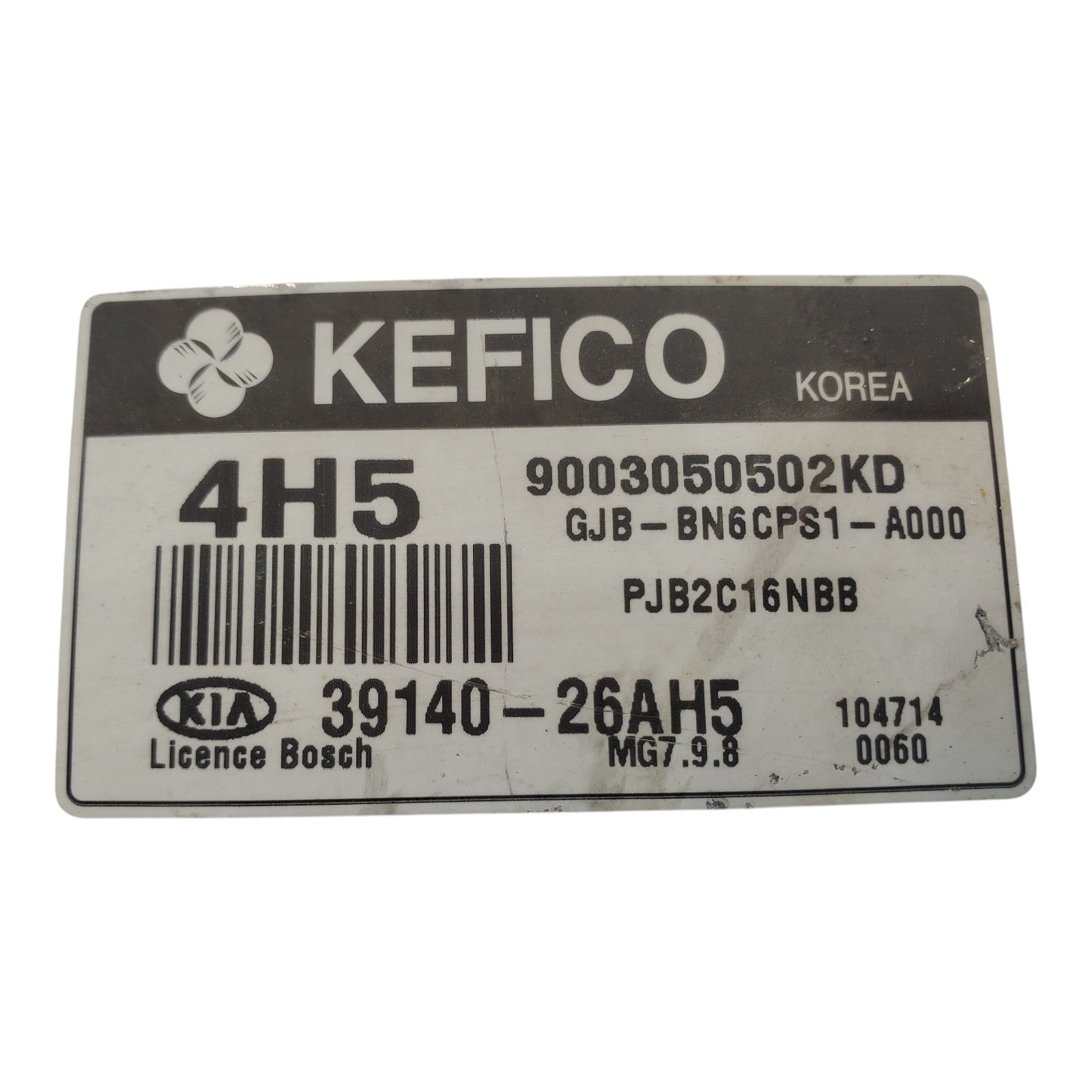 2010 2011 Kia Rio 1.6L A/T Engine Control Module Computer 39140-26AH5 OEM ECM