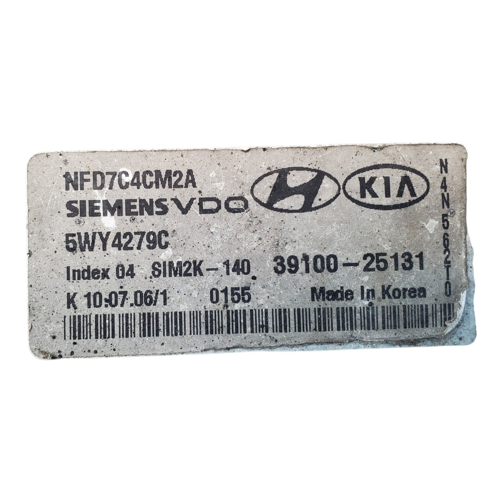 06-08 HYUNDAI SONATA COMPUTER BRAIN ENGINE CONTROL ECU ECM MODULE 39100-25131