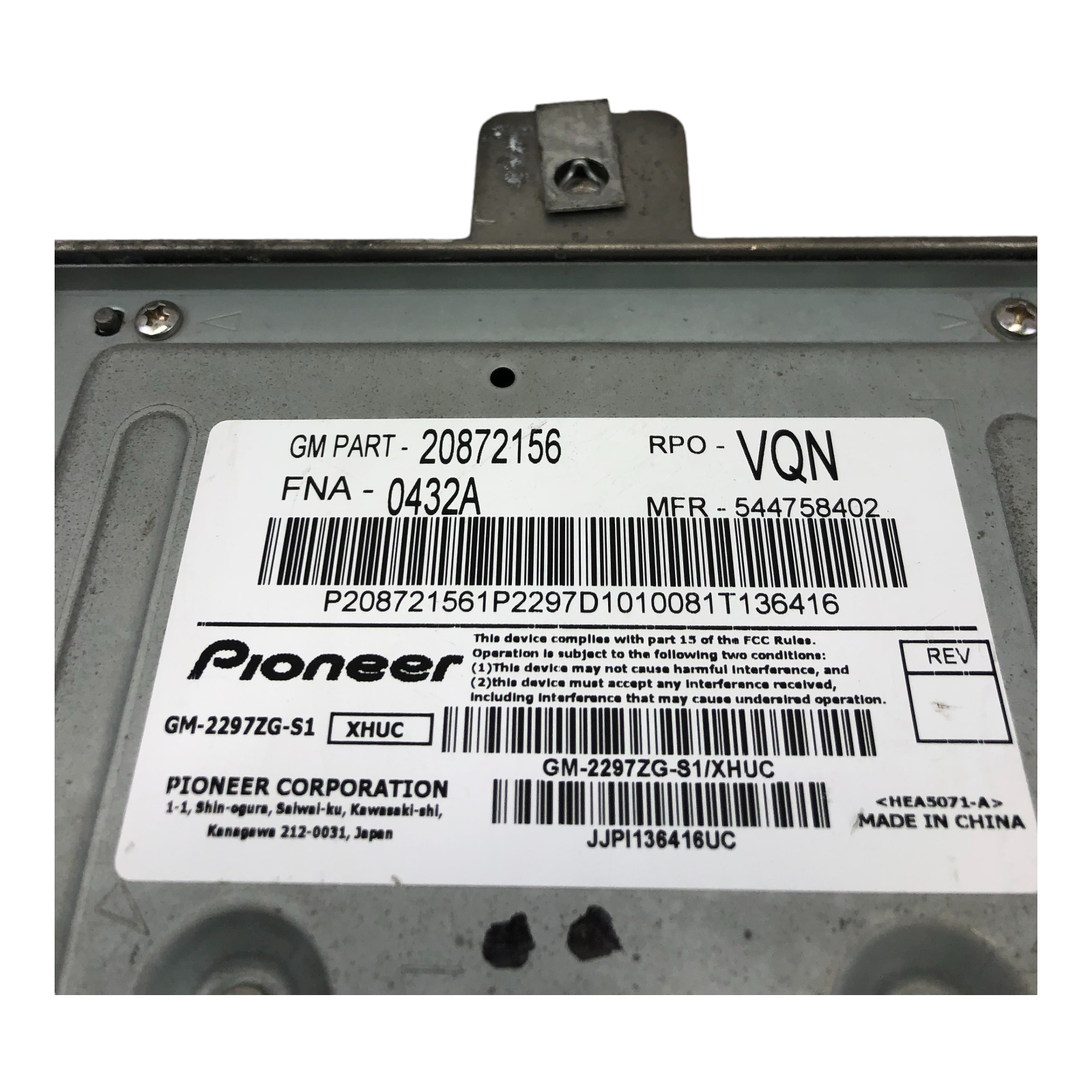 ✅ CHEVROLET EQUINOX Radio amplifier 10-15 Terrain 20872156 GM