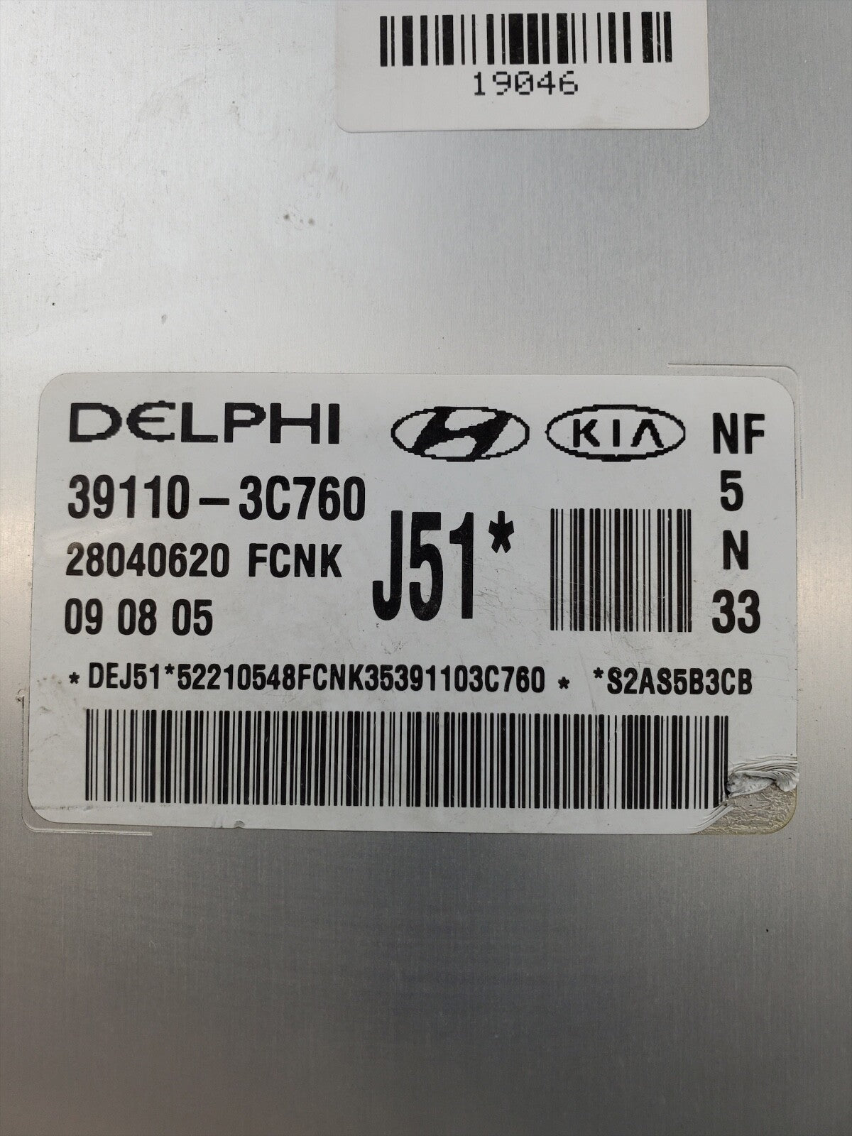 2008 Hyundai Sonata ECU 39110-3C760