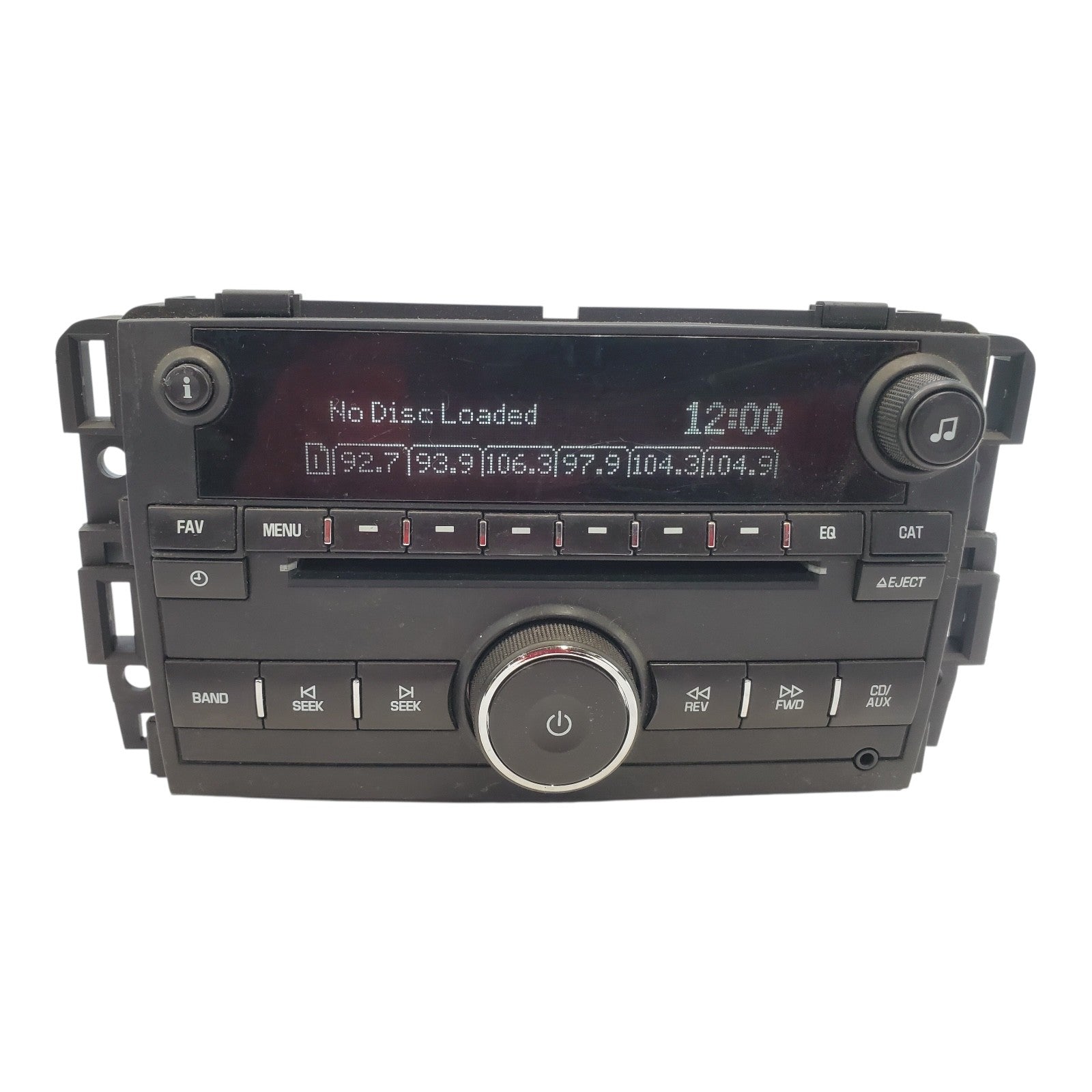 2009-2011 GMC Acadia Radio Receiver AM Mono FM Single CD ID 20935118 OEM