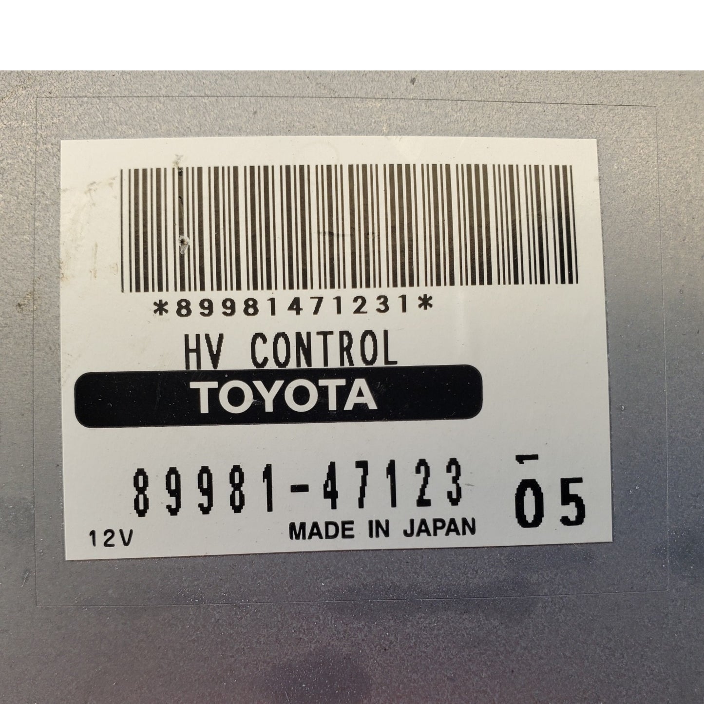 2005 TOYOTA PRIUS HYBRID-ELECTRIC ID 89981-47123