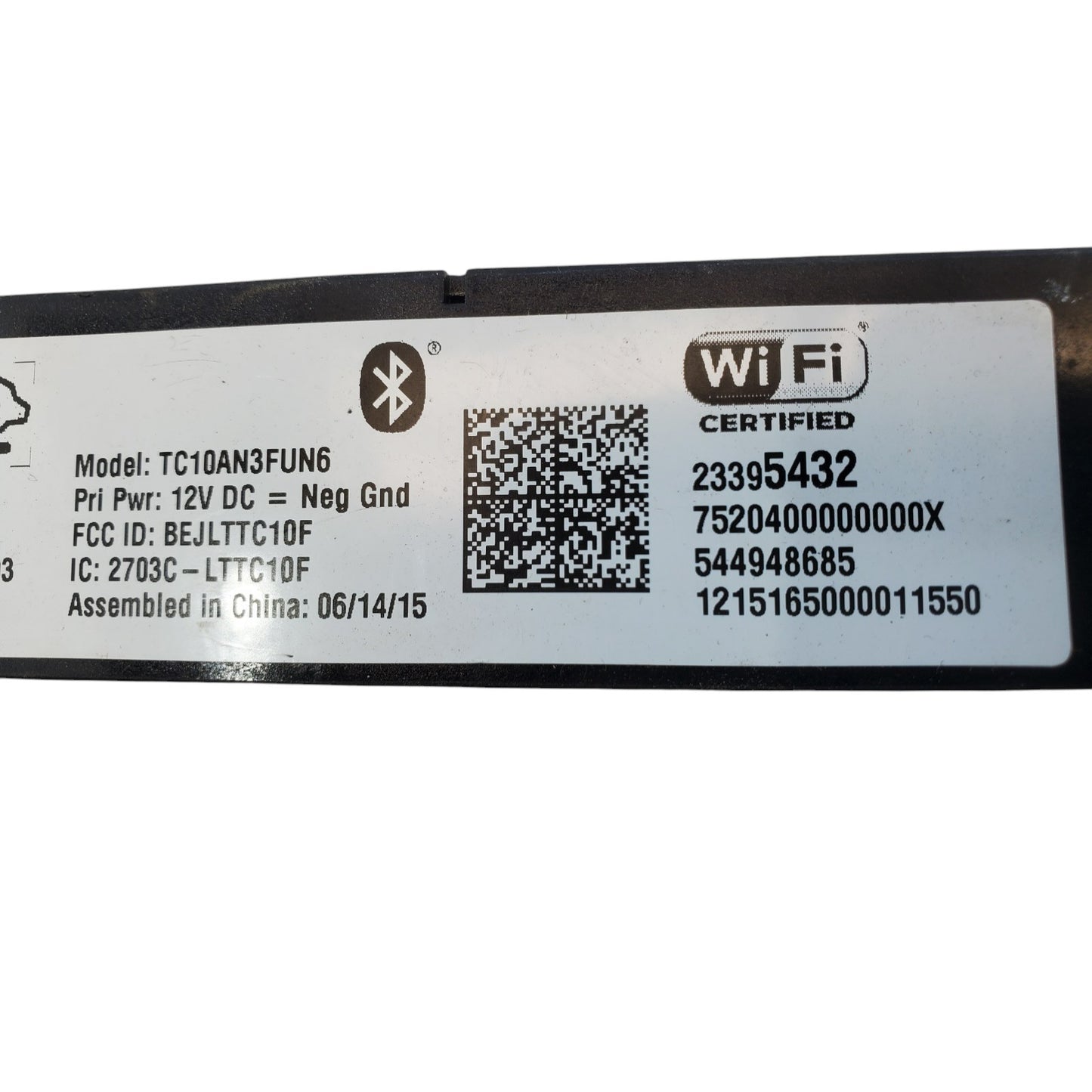 2016 Buick LaCrosse Communication Control Module (OnStar) OEM 23395432