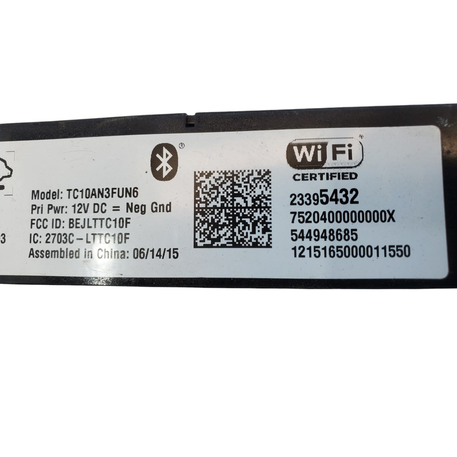 2016 Buick LaCrosse Communication Control Module (OnStar) OEM 23395432