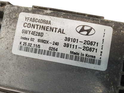 11-14 Hyundai Sonata Engine Computer Ecu Pcm Ecm Pcu Oem 39101-2g671 