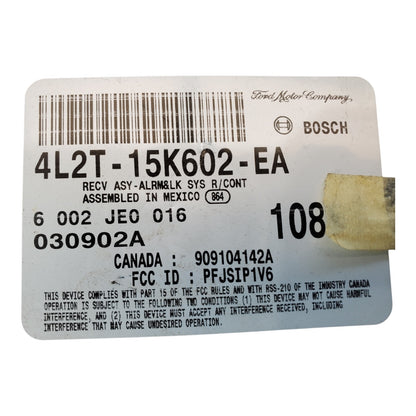 ✅ 04 FORD EXPLORER Keyless Entry Theft Module 4L2T-15K602-EA