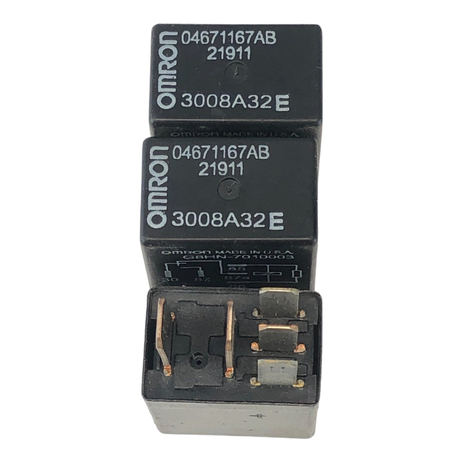 ✅ LOT OF 3 OMRON 5 PIN Relay 04671167AB 21911 OEM