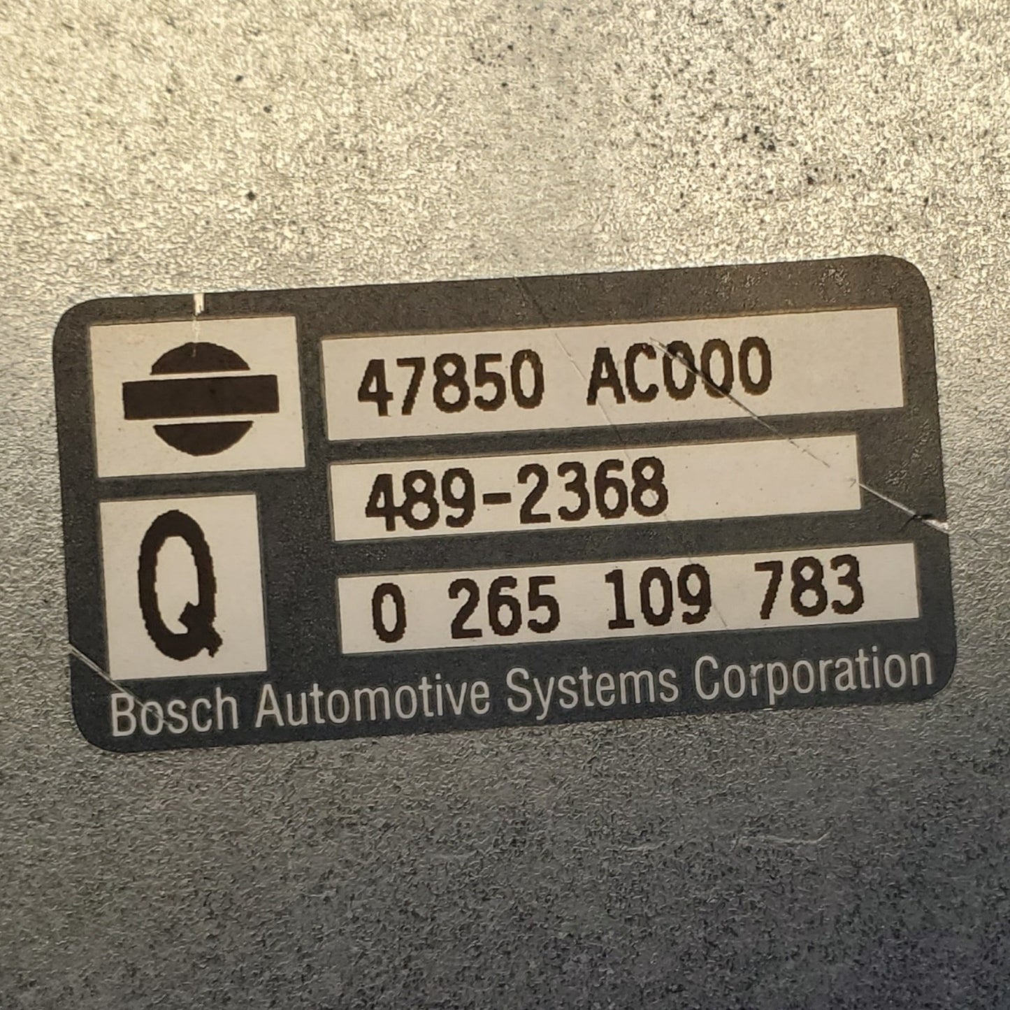 2005 G35       ABS ECU 47850AC000